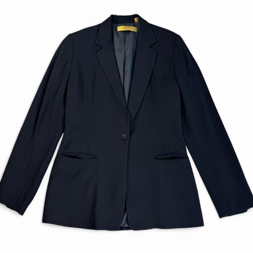 Donna-karan Women's Black and Navy Jacket